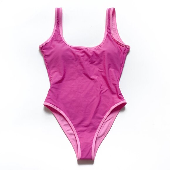 93 Play Street Piper One Piece Swimsuit Poppy Pink Size Large Medium Small NEW - Picture 2 of 10